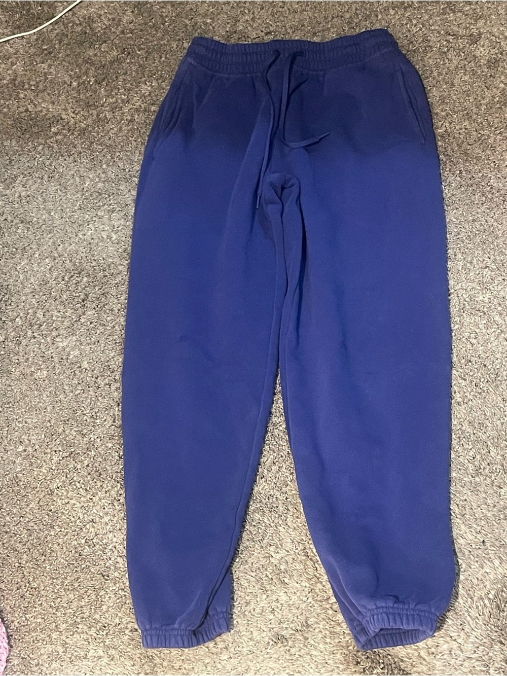 Athleta Deep Indigo Fleece Joggers